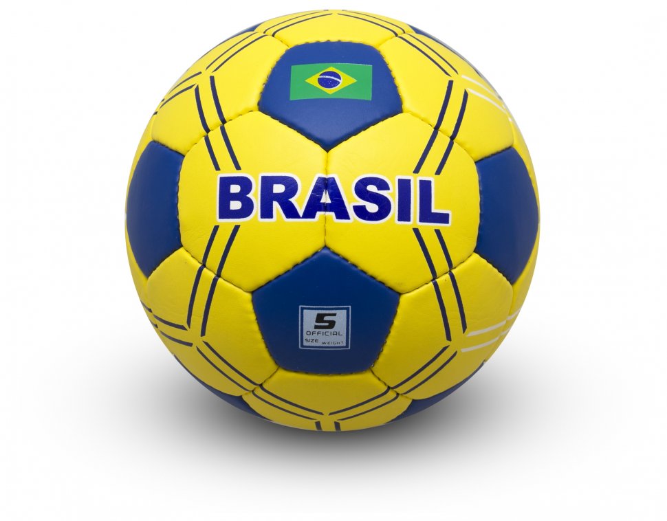 

Мяч футбольный Maraton Brazil №5 желтый синий 2021