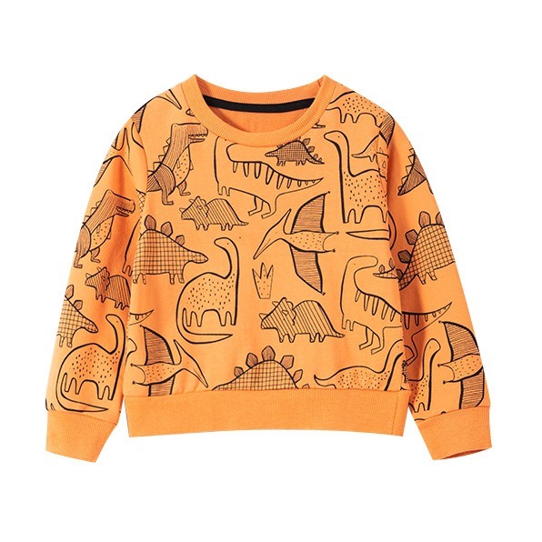 

Свитшот детский Orange dino Malwee (130) Оранжевый