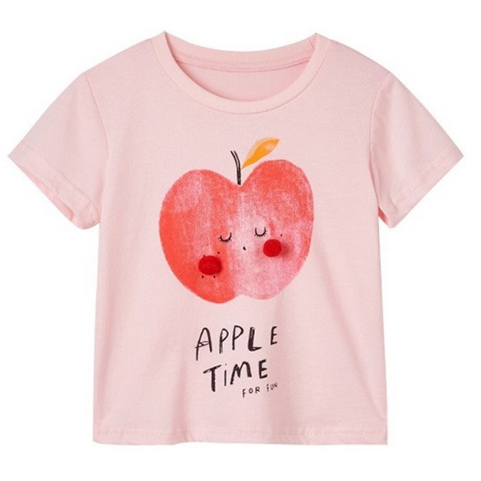 

Футболка для девочки Apple time Berni Kids (90) Розовый