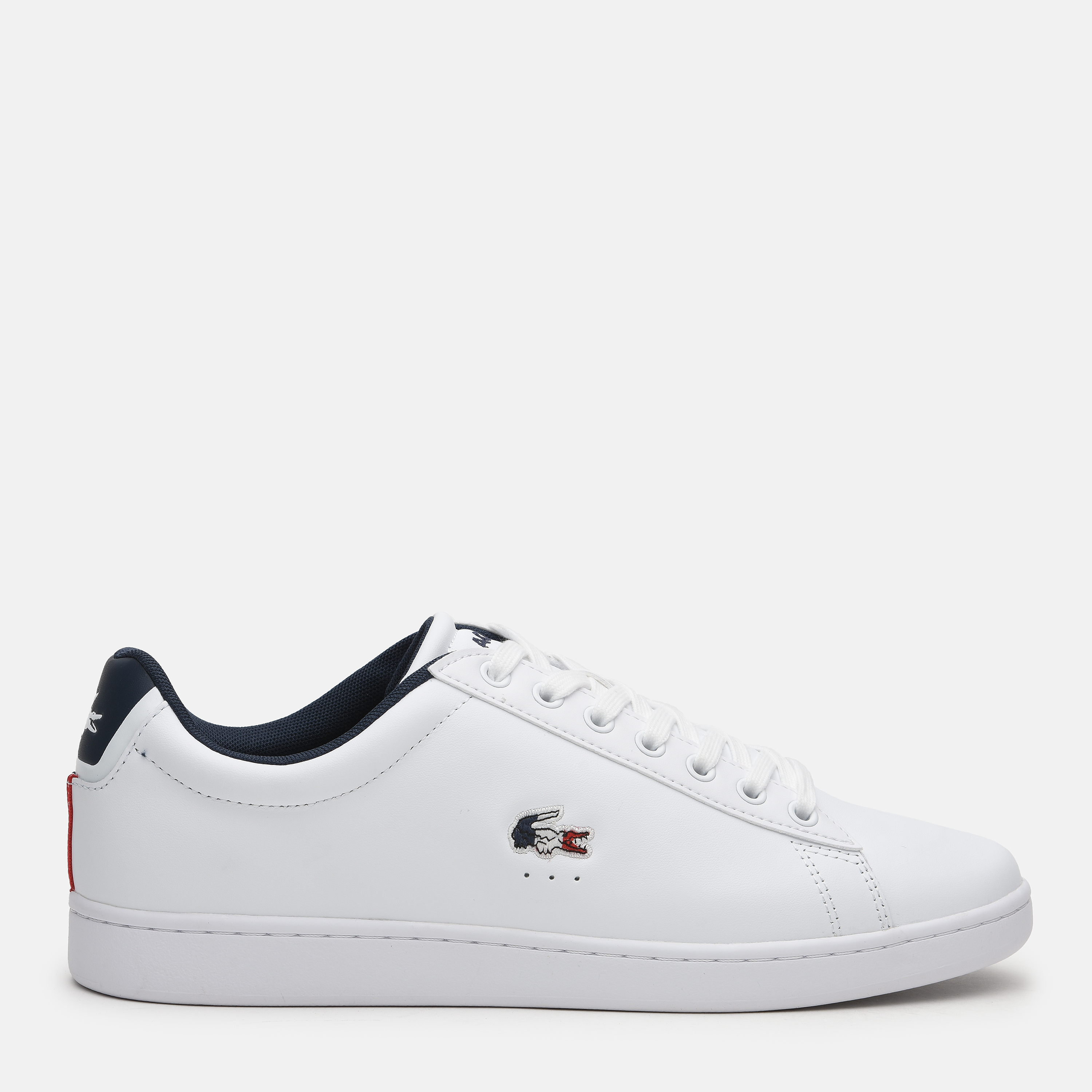 Акція на Чоловічі кеди низькі Lacoste Carnaby Evo Tri1 Sma 739SMA0033-407 44.5 (T10) 28 см Білі від Rozetka