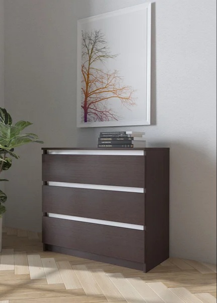 

Комод без ручек Венге магия/Белый (3Р-506)