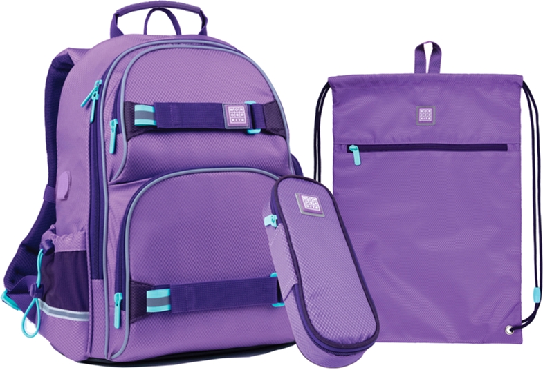 

Школьный набор Kite Wonder 1.56 кг 38x28x15 см 13.25 л Фиолетовый (SET_WK21-702M-3)