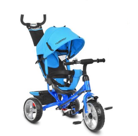 

Трехколесный прогулочный велосипед для детей голубого цвета от 2-х лет TURBO TRIKE (RTM 3113-5A)
