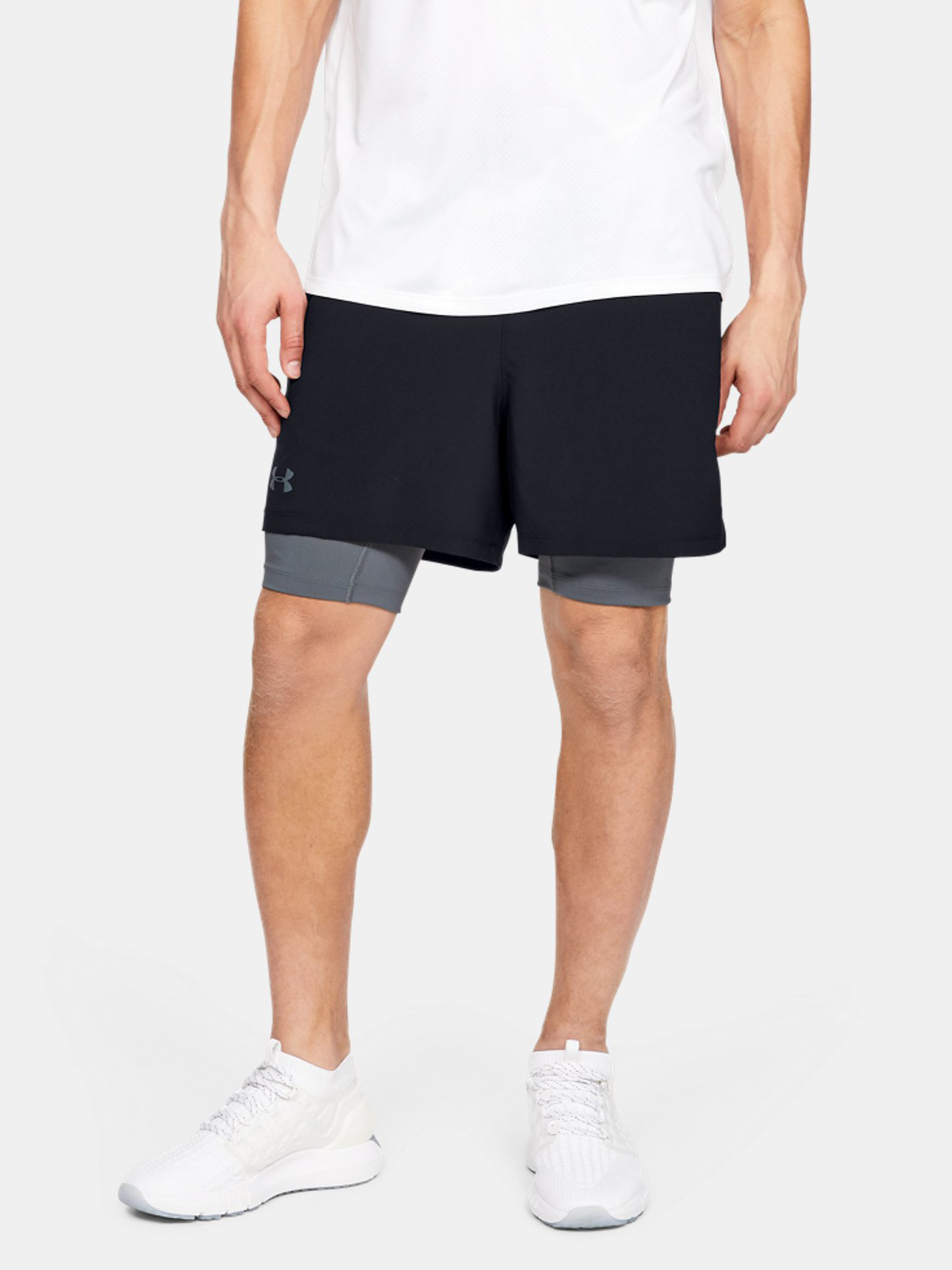 

Шорты Under Armour Qualifier 2-In-1 Short-Blk 1345320-001 S Черные