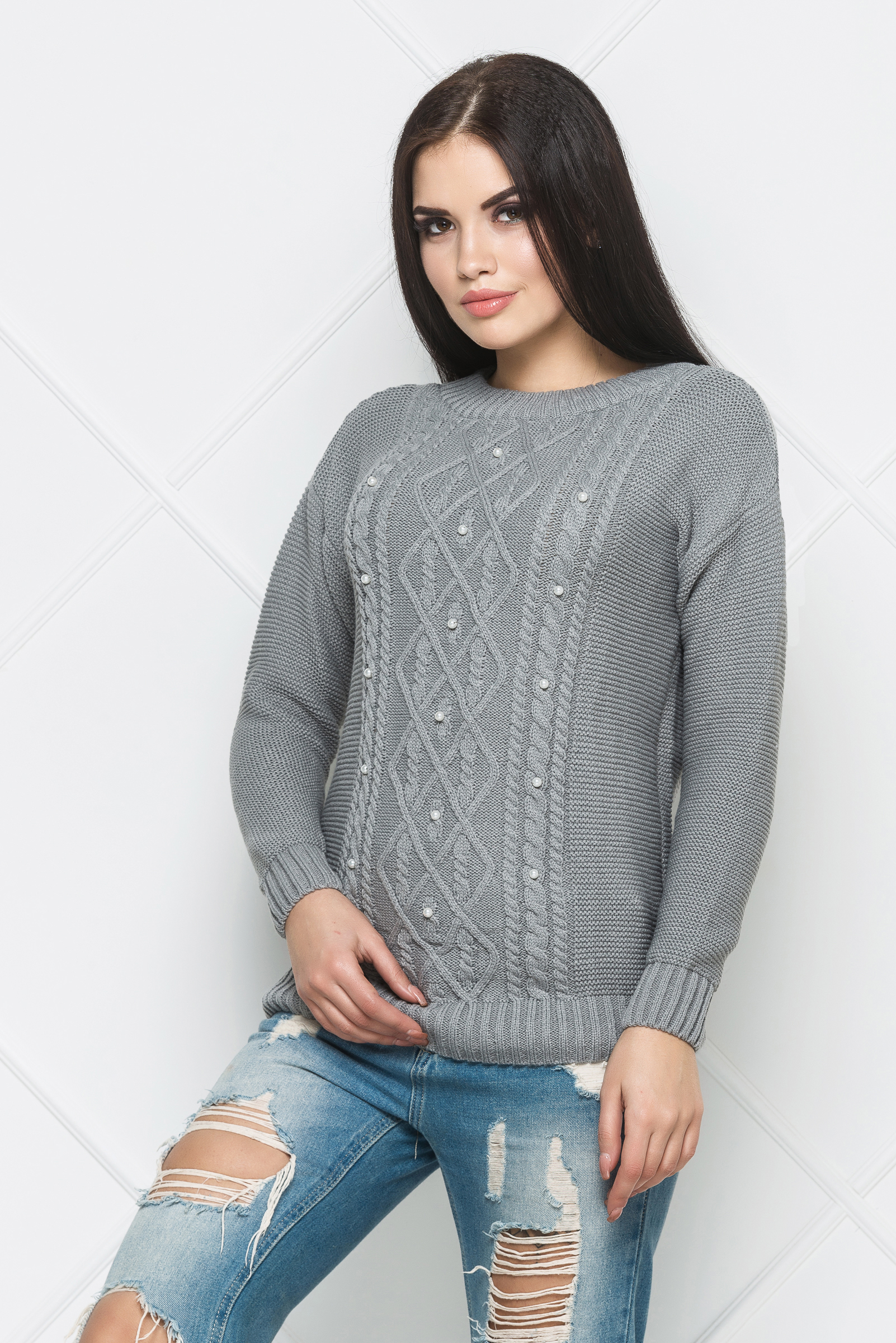 

Свитер Jemchugsweater-1 Серый, размер: 44-48