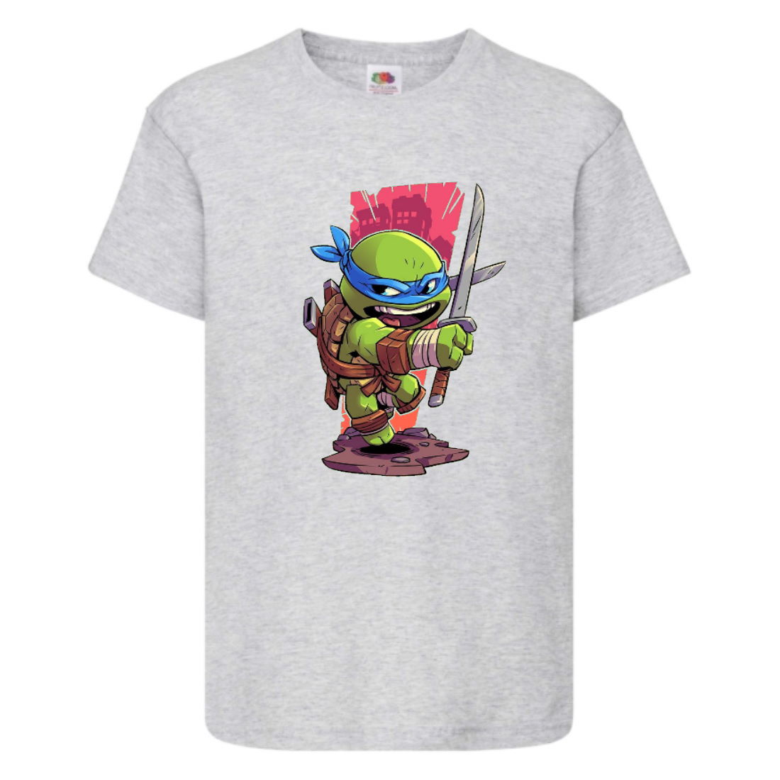 

Футболка детская Черепашки Ниндзя 0017 (Ninja Turtles) серая (NTS gry 0017) 104 см