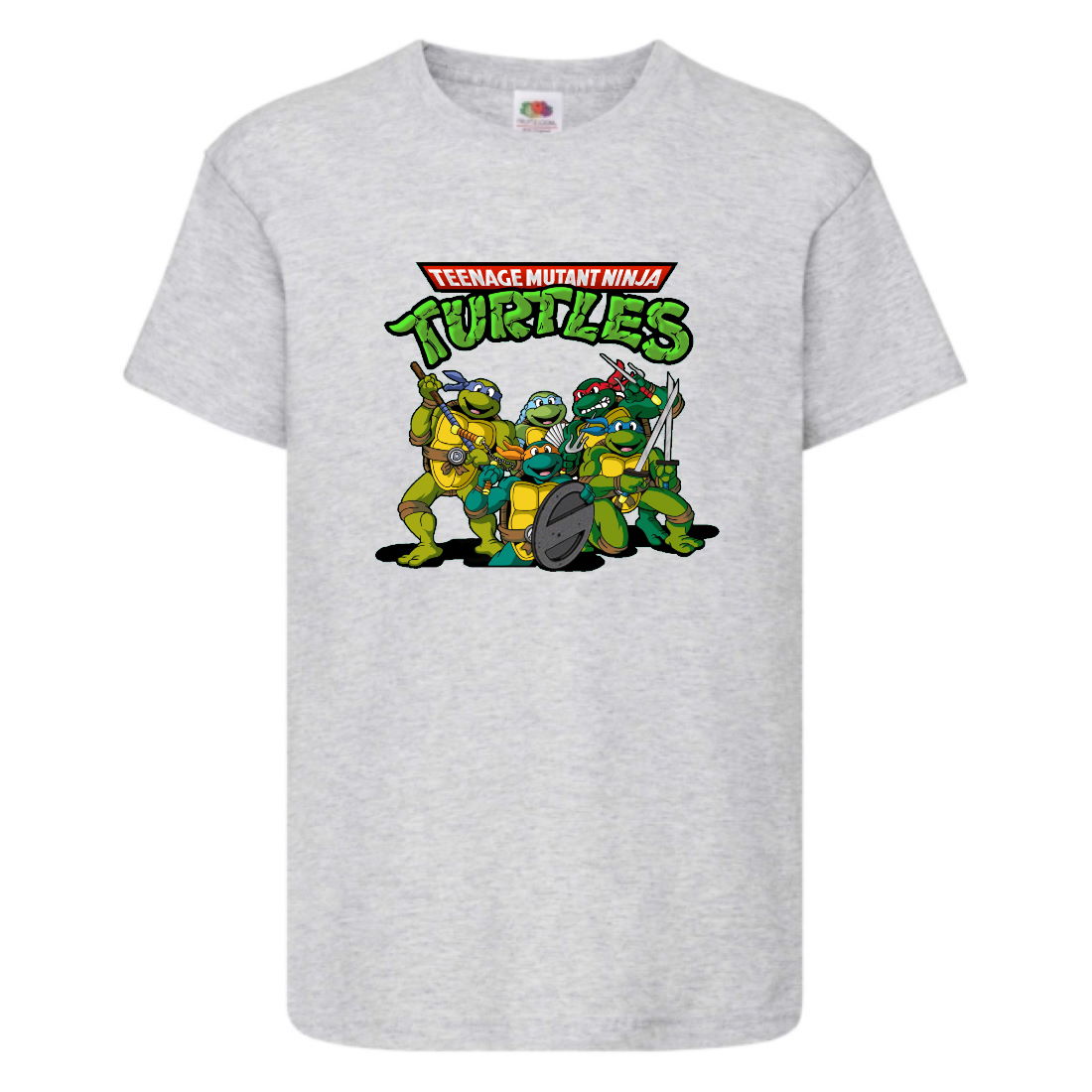 

Футболка детская Черепашки Ниндзя 004 (Ninja Turtles) серая (NTS gry 004) 104 см