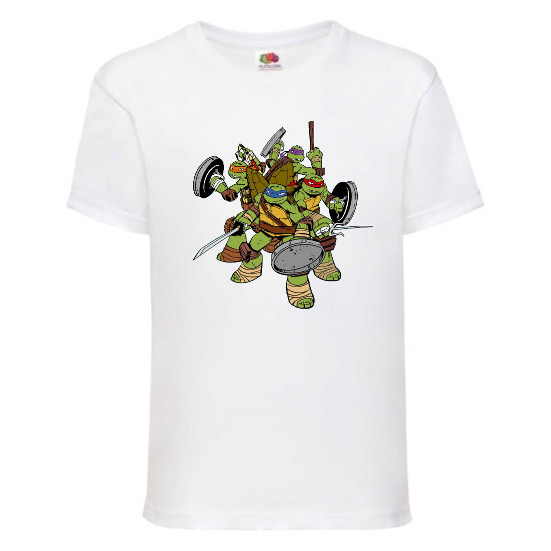 

Футболка детская Черепашки Ниндзя 003 (Ninja Turtles) белая (NTS wh 003) 104 см
