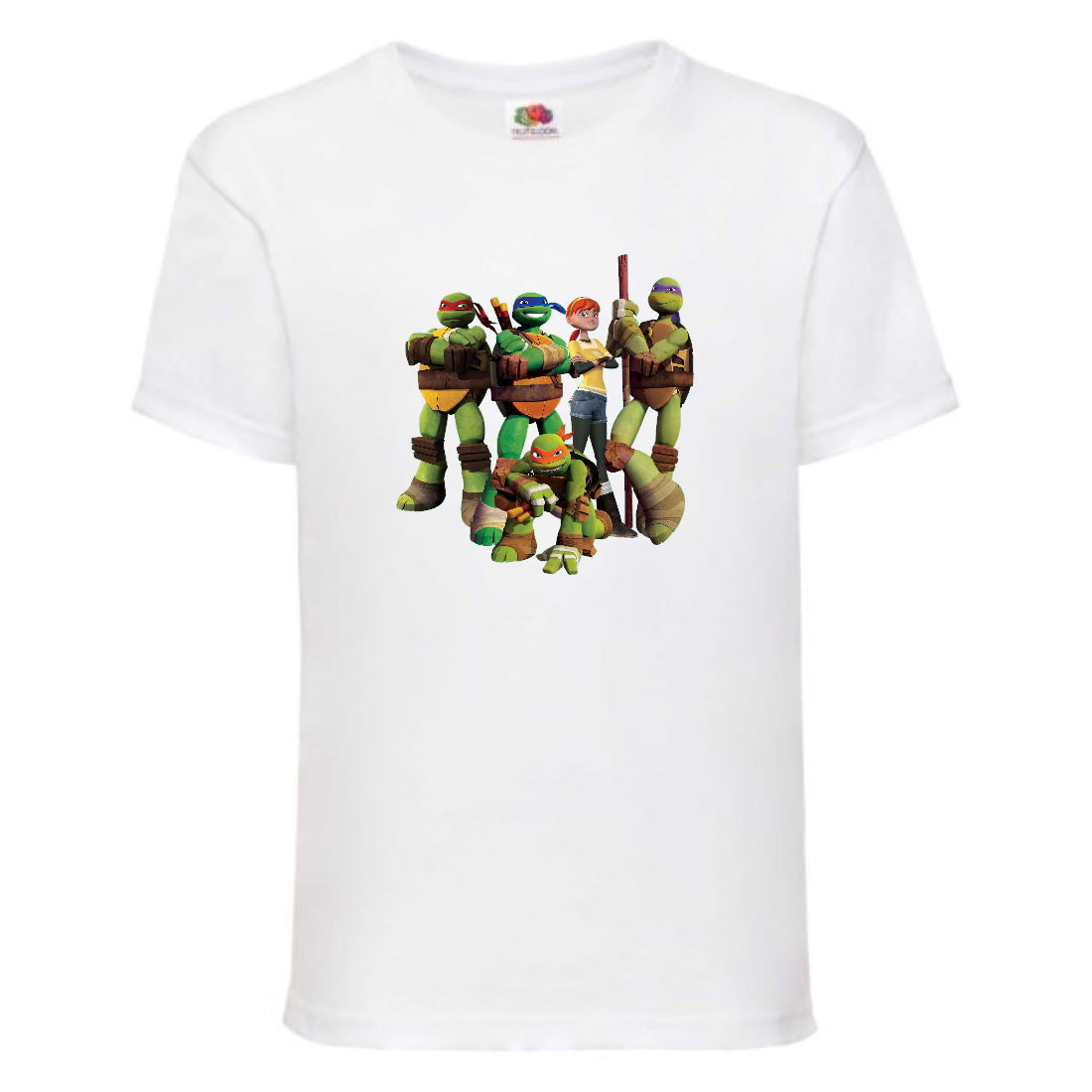 

Футболка детская Черепашки Ниндзя 001 (Ninja Turtles) белая (NTS wh 001) 104 см