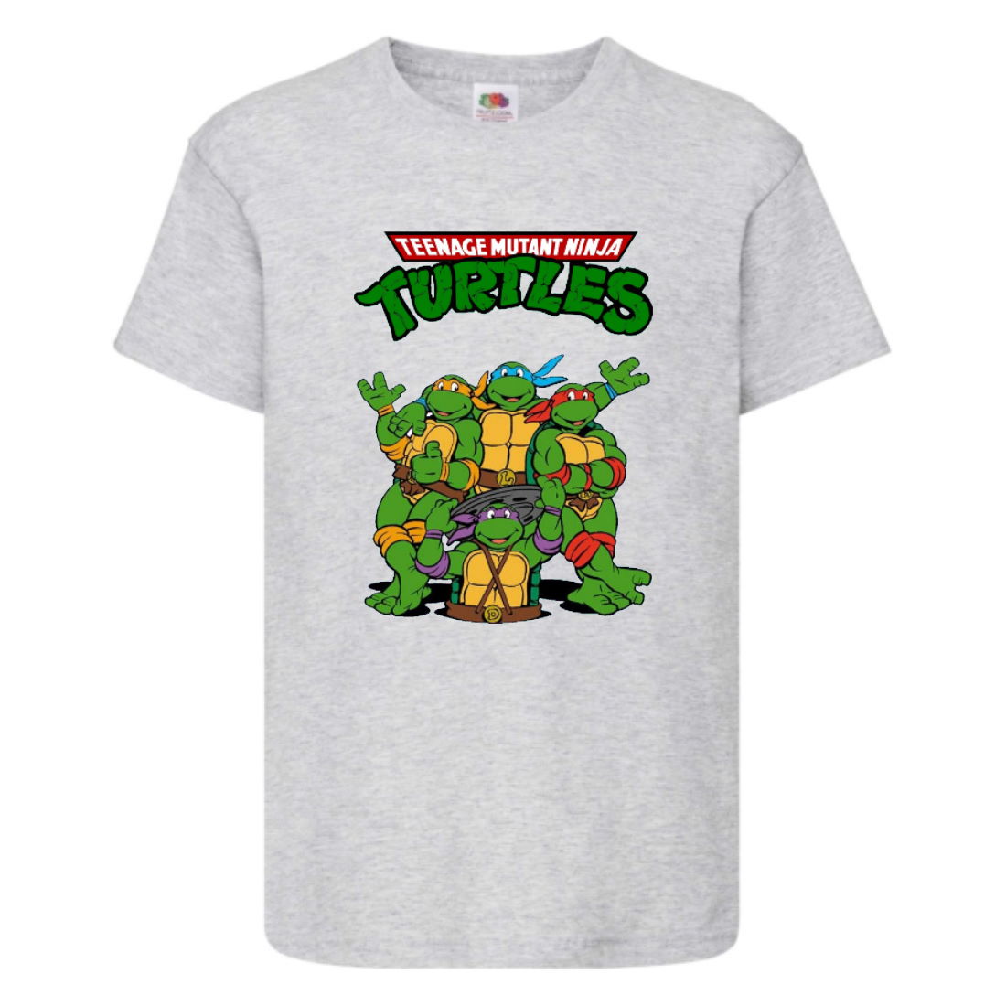 

Футболка детская Черепашки Ниндзя 0019 (Ninja Turtles) серая (NTS gry 0019) 104 см