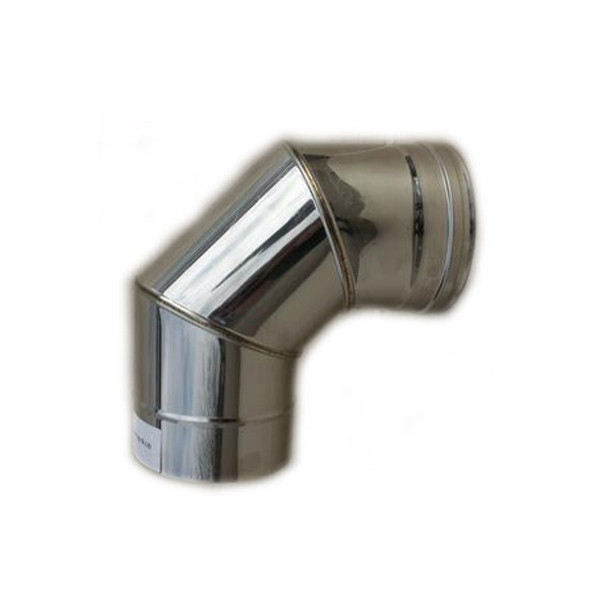 

Дымоходное колено одностенное 90° (Standart mono AISI 304) - диаметр Ø350, толщина 0,8 мм