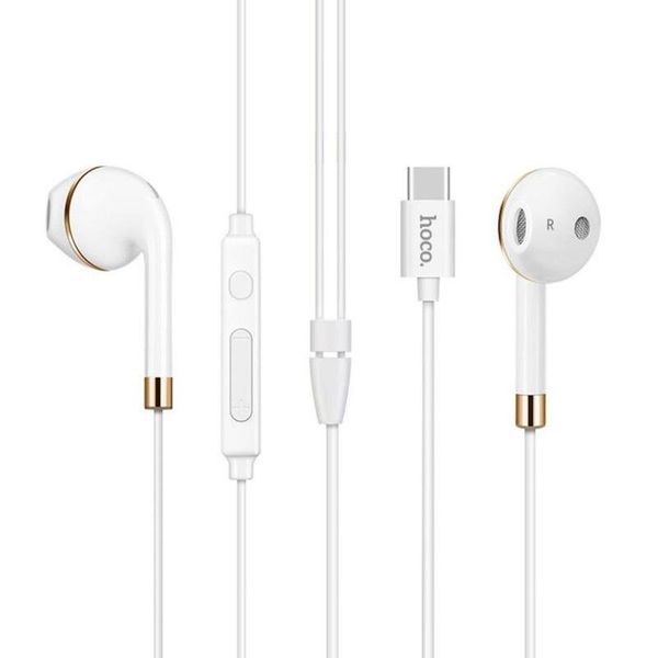 

HF Hoco L8 Type-C/Bluetooth White + mic + button call answering + volume control
