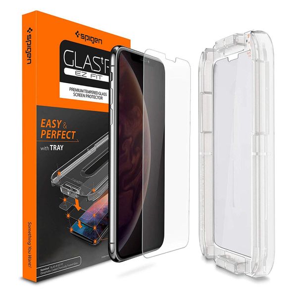 

Защитное стекло Spigen Glas.tR EZ Fit для iPhone X/Xs/11 Pro прозрачное Clear