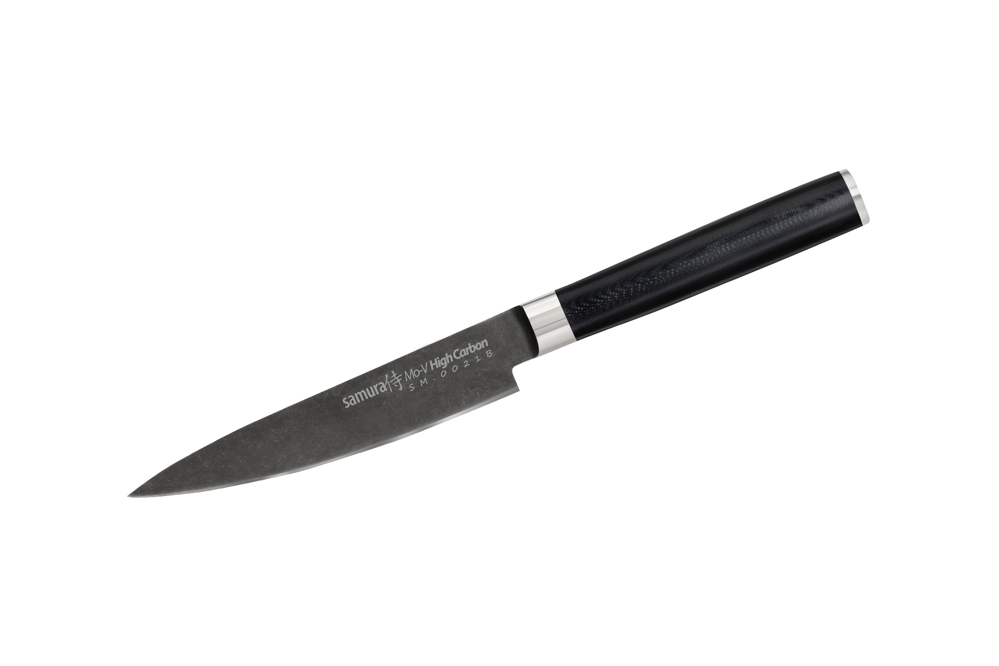 

Нож кухонный универсальный, 125 мм, Samura "MO-V Stonewash" (SM-0021B)