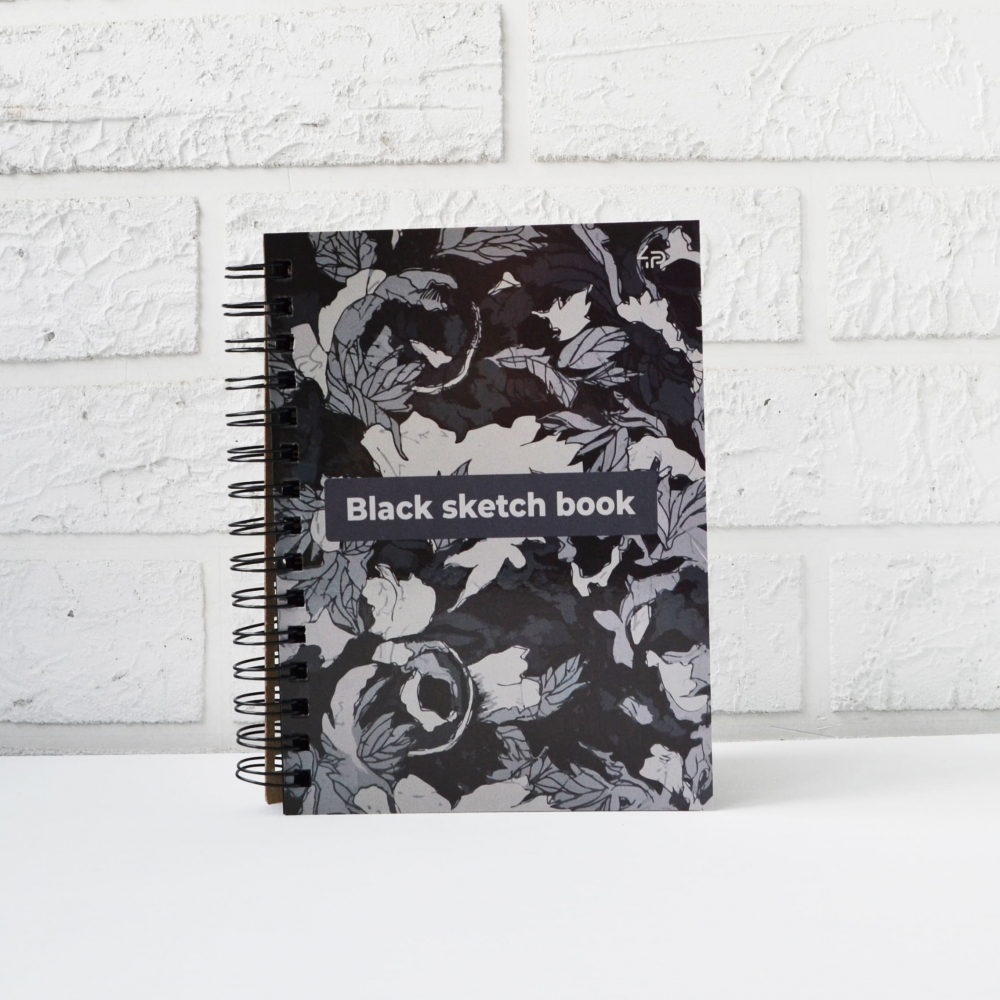 

Скетчбук 4Profi Black sketch book two А5 40 листов черная бумага 901425