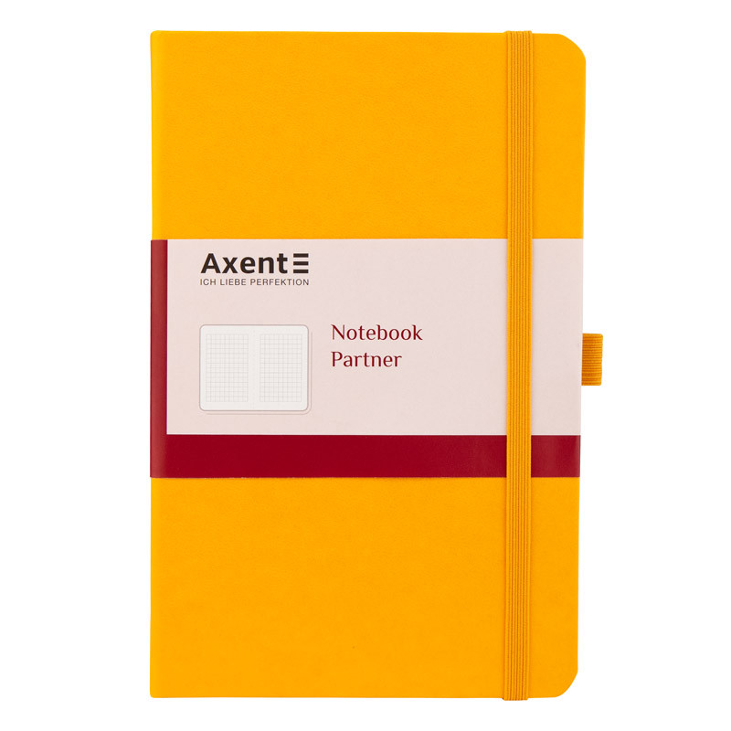 

Записная книга блокнот Axent Partner 125x195 мм 96 листов клетка Желтая (8201-08-a)