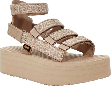 

Женские босоножки Teva Flatform Mevia Gladiator Sandal Dorinda Sesame Multi Textile/Leather 39