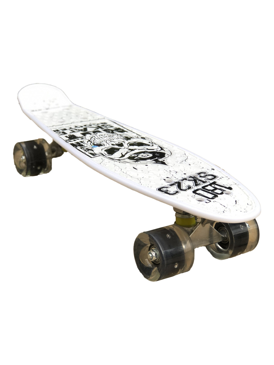 

Скейт Пенни Борд Penny My Go Board 040 со светящимися колесами Black-White