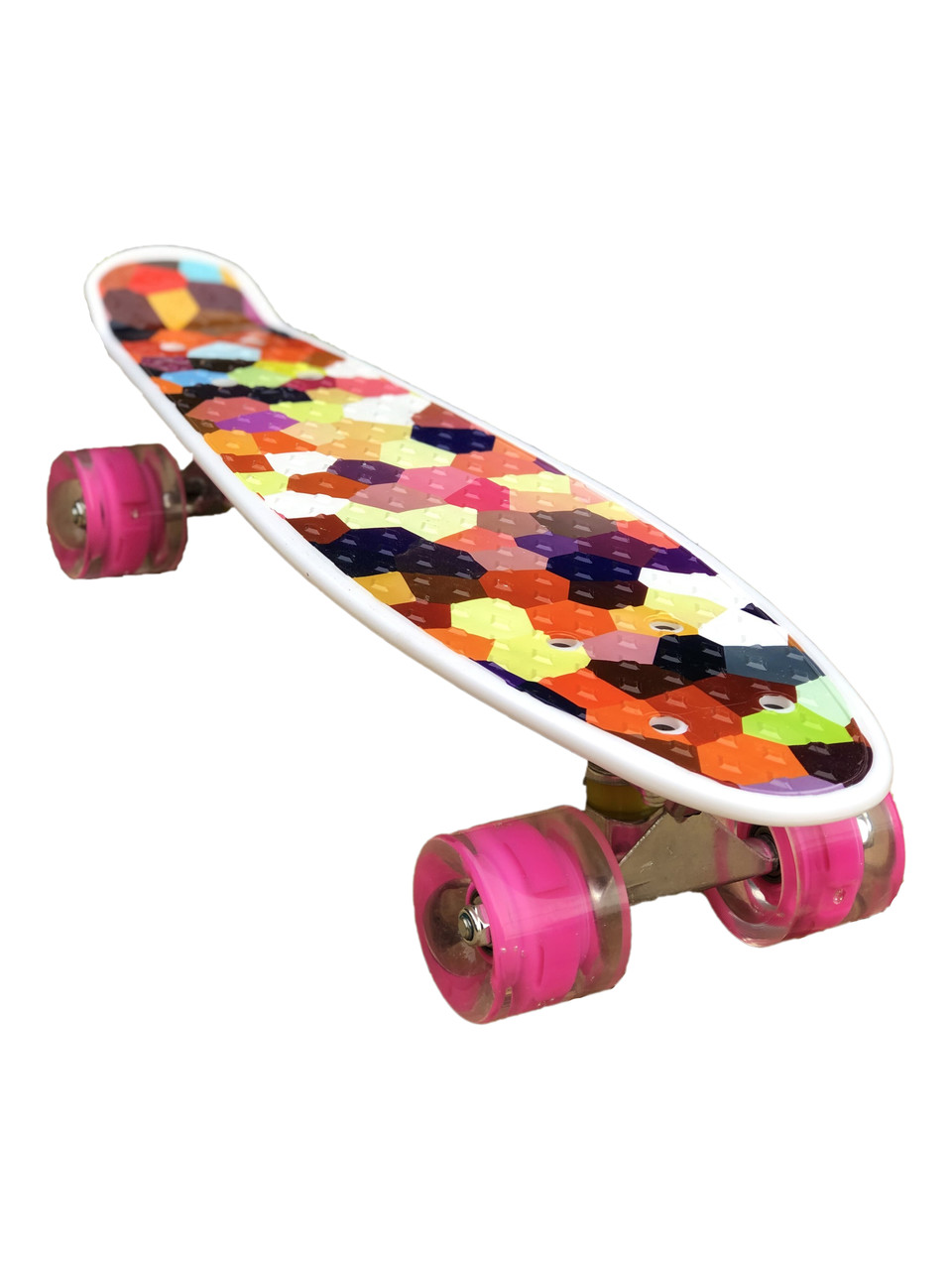 

Скейт Пенни Борд Penny My Go Board 040 со светящимися колесами Multicolor