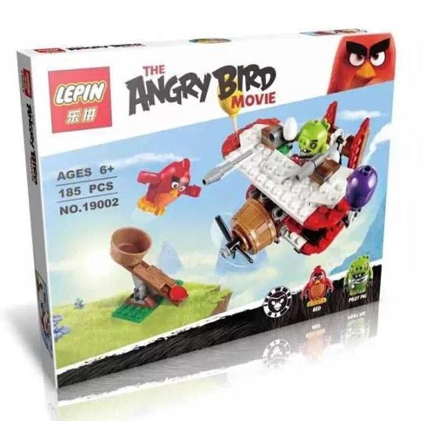

Конструктор Lepin Angry Birds "Самолетная атака свинок", 185 деталей