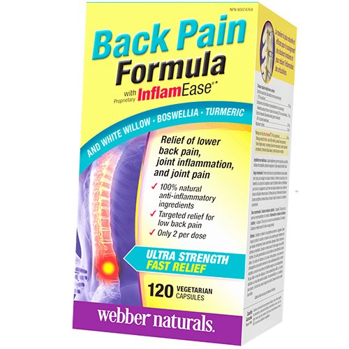 

Формула против боли в спине, Back Pain Formula, Webber Naturals 120капс (71485006)
