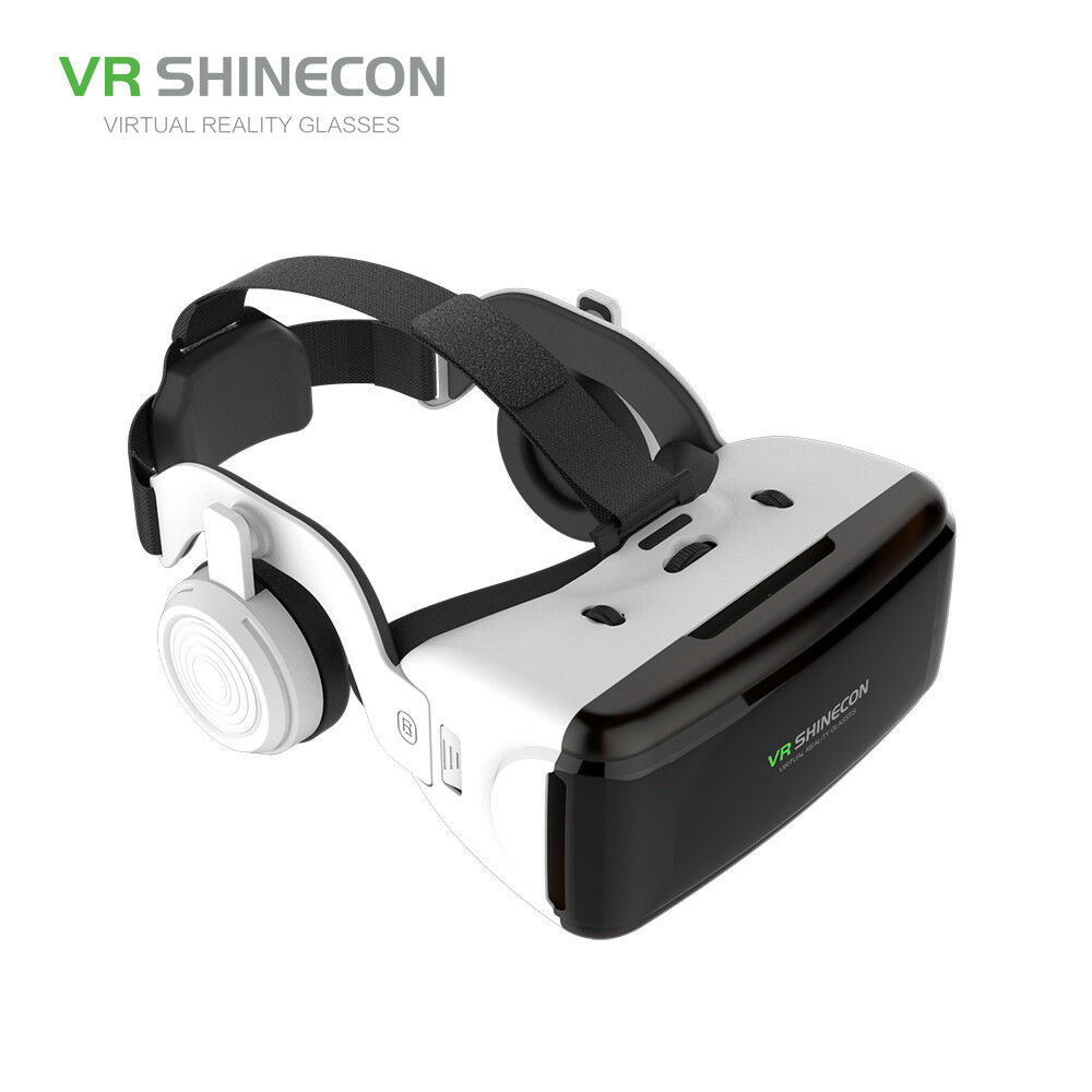 

3D очки виртуальной реальности с наушниками Shinecon (гарнитура) VR SC-G06E Белый