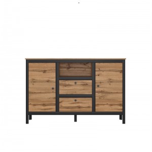 

Комод MEBELBOS LOFT 98.5 х 150 х 38.5 см дуб wotan/черный LOFT2d2s