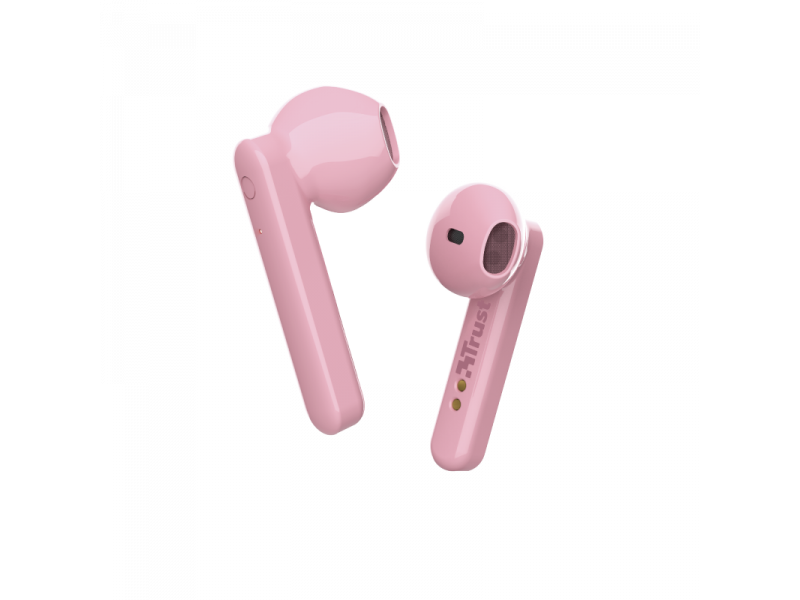 

Наушники беспроводные Trust Primo Touch True Wireless Mic Pink 23782