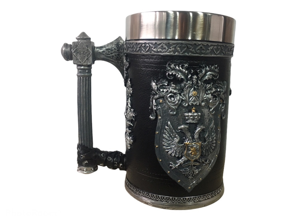 

Кружка Готика Чашка 3D Skull Mug Череп Пивная кружка Двуглавый Орёл 500 мл