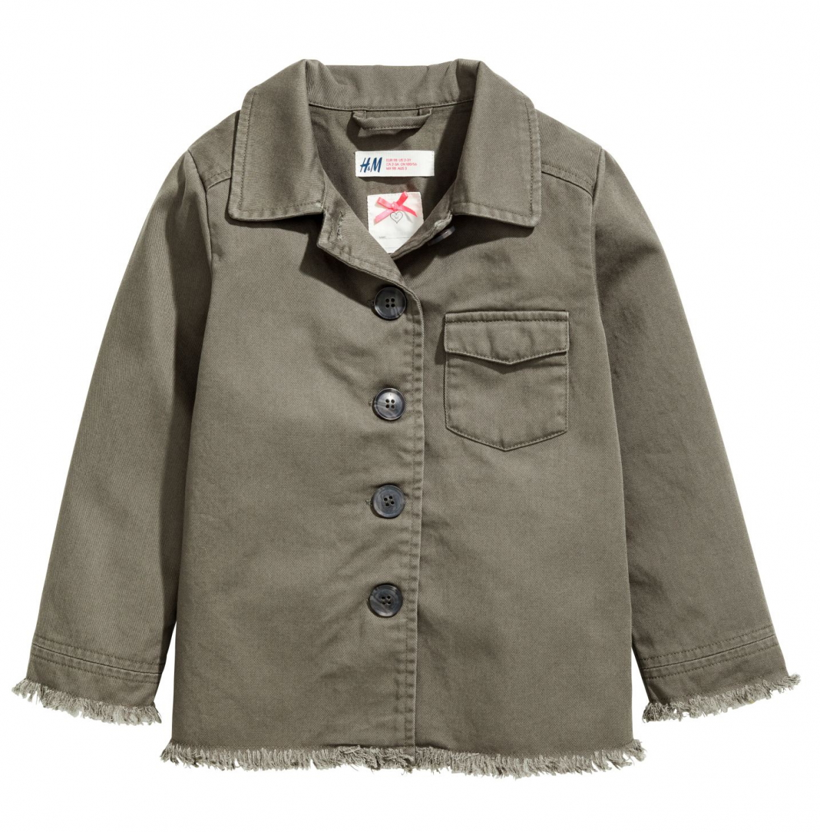 

Ветровка H&M 0490055001 140 СМ Зелёный 64286