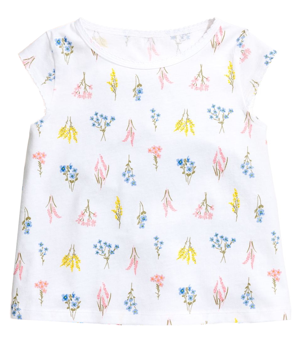 

Футболка H&M 0406162003 110-116 СМ Белый 64265