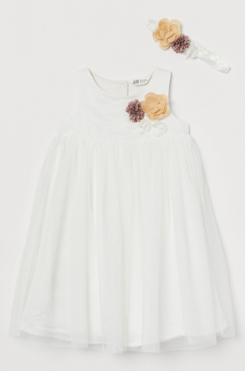 

Платье H&M 0811676001 140 СМ Белый 64083