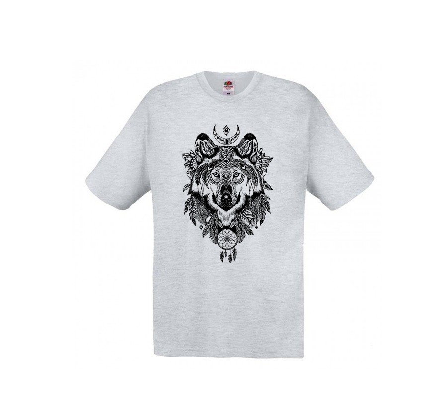 

Футболка Fruit of the loom Волк  серая (D232, Футболка Fruit of the loom Волк XL серая (D232)