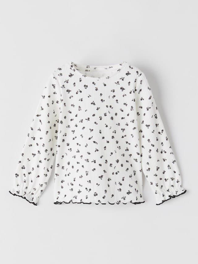 

Реглан Zara для девочки 3-4 года 104 см Белый (ZR-00025)