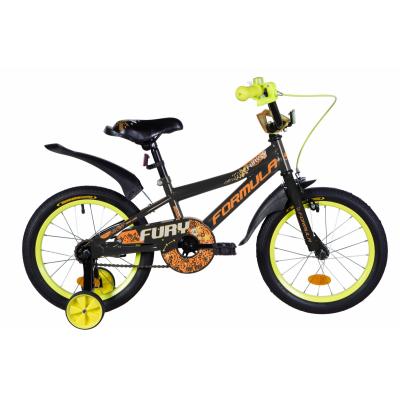 

Детский велосипед Formula 16" FURY рама-8,5" 2020 Black/Orange (OPS-FRK-16-116)