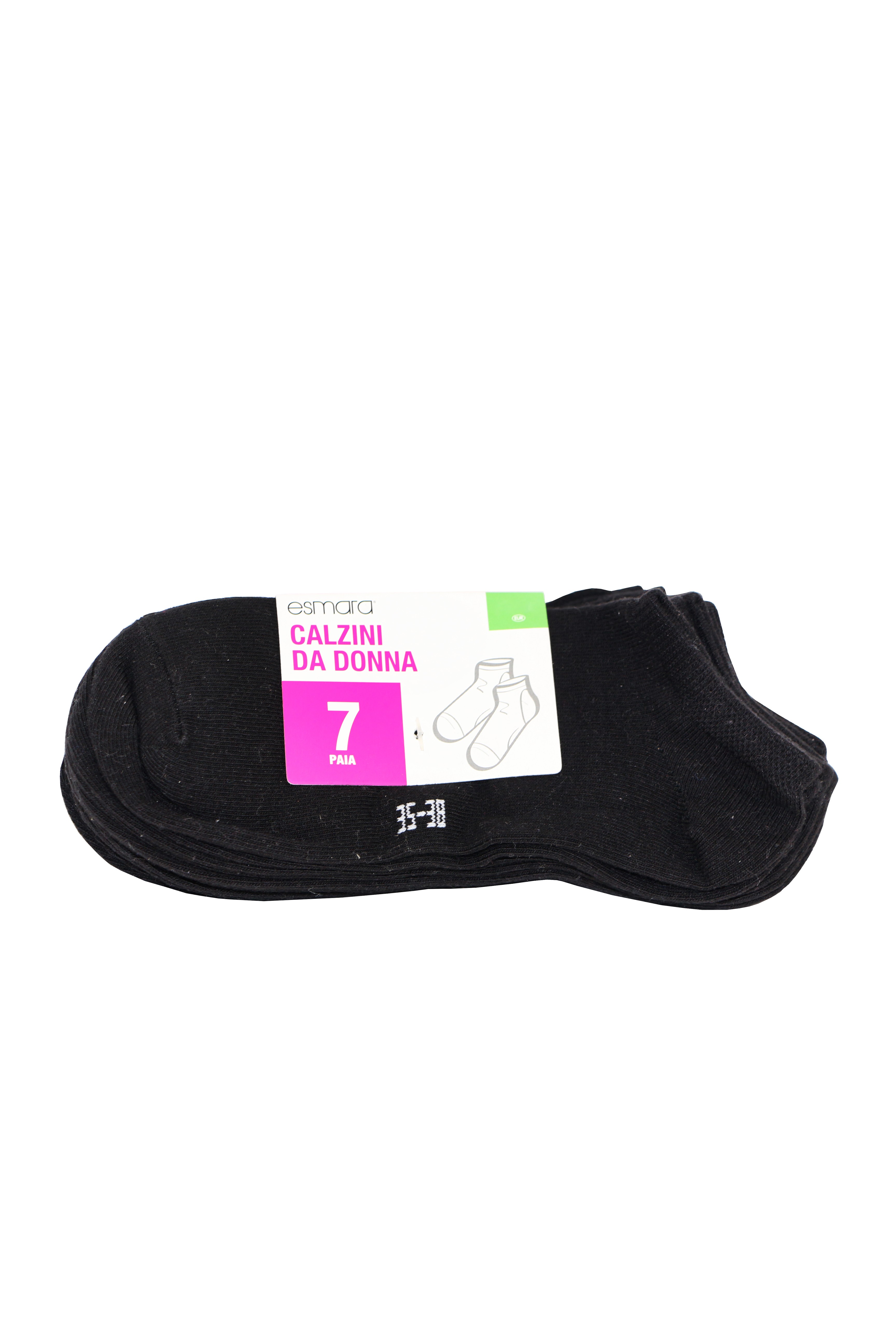 

Женские короткие носки 7 пар ESMARA 35/38 черный WE-550064