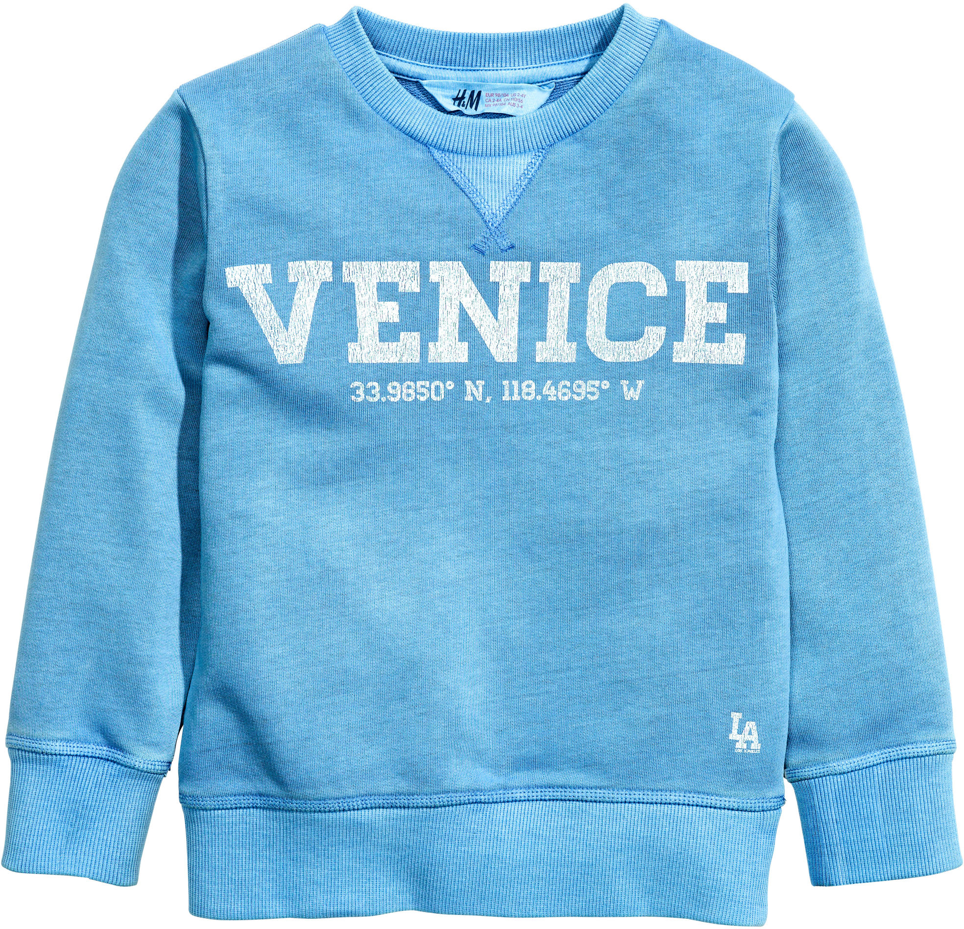 

Свитшот H&M 0462764 5 122-128 см Голубой (2000001761526)