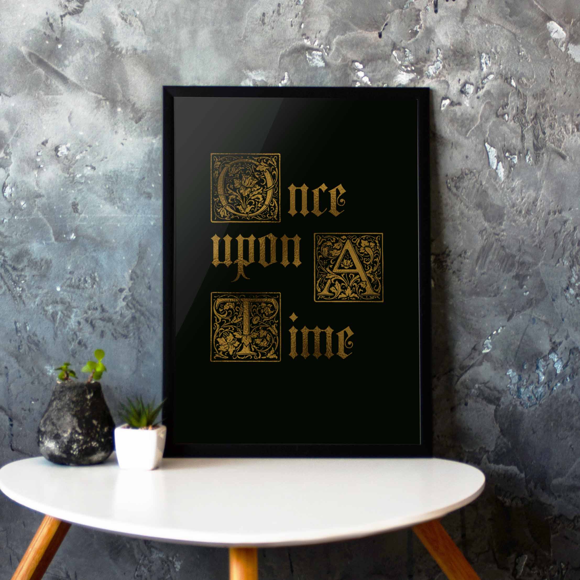 

Постер "Once upon a time" A3 BeriDari (7743) gold-black