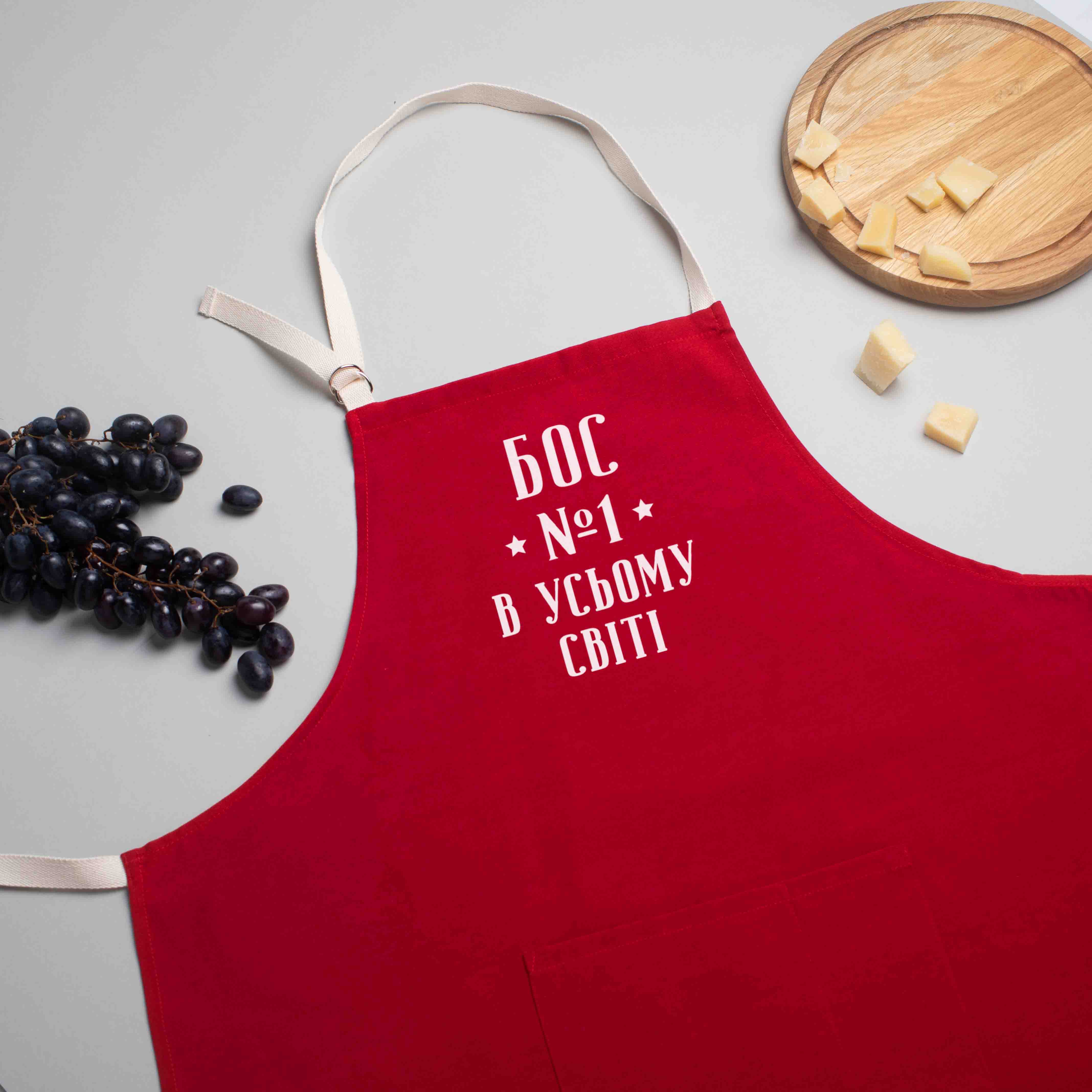 

Фартук "Бос №1 в усьому світі" BeriDari (8290) Red