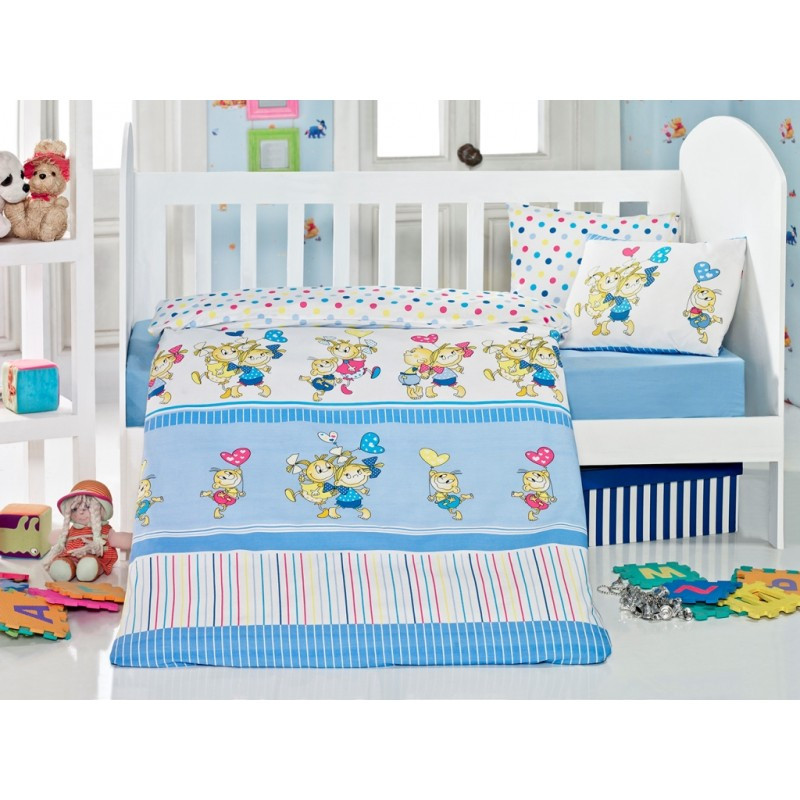 

Детское постельное белье Eponj Home - Pitircik Mavi Ep-010095)