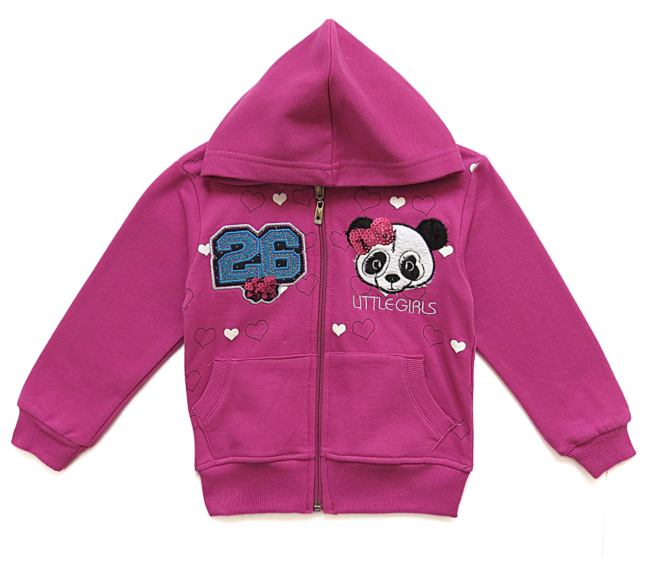 

Утепленная кофта "Панда" Remi kids для девочки 98 см Фиолетовая 7677