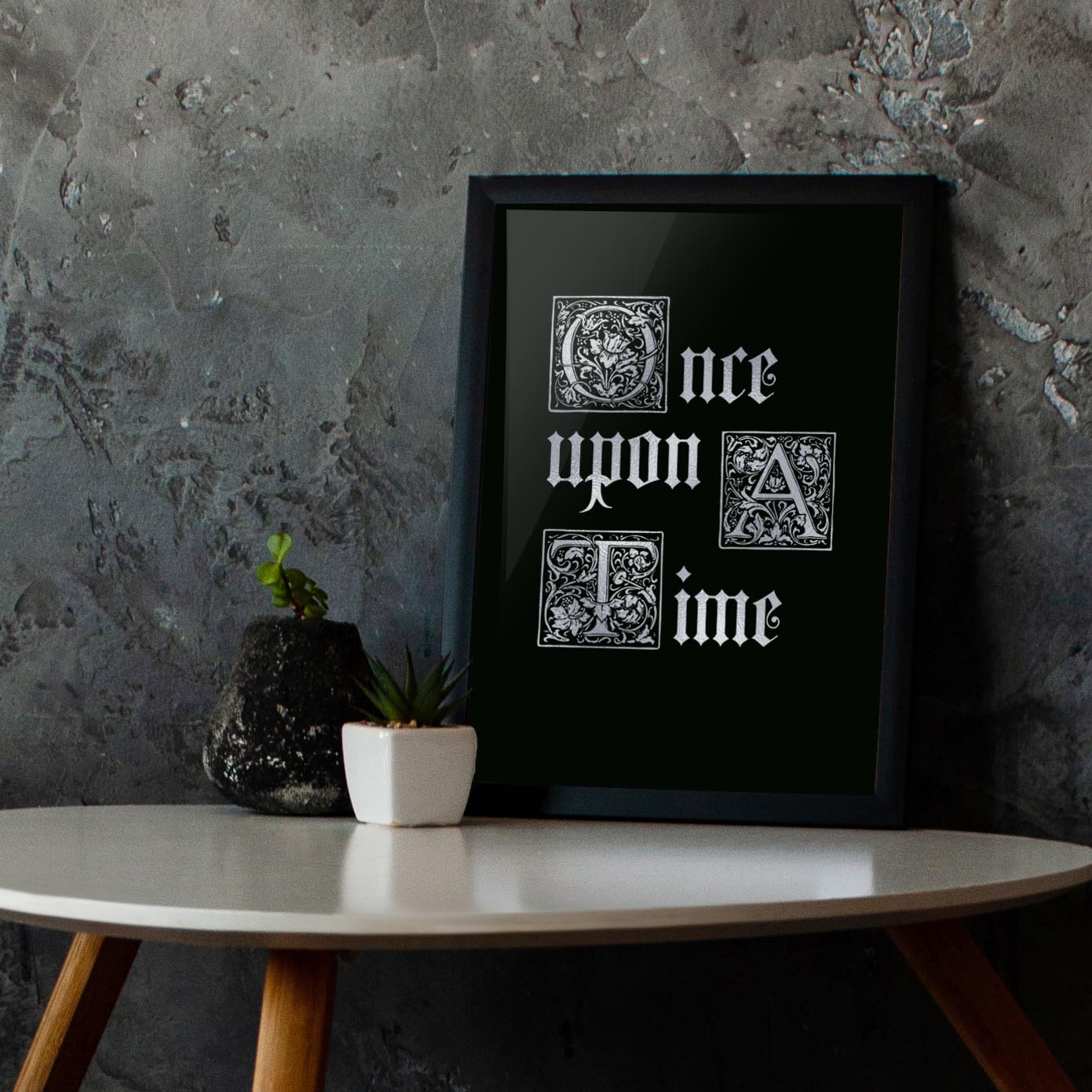 

Постер "Once upon a time" A3 BeriDari (7743) silver-black