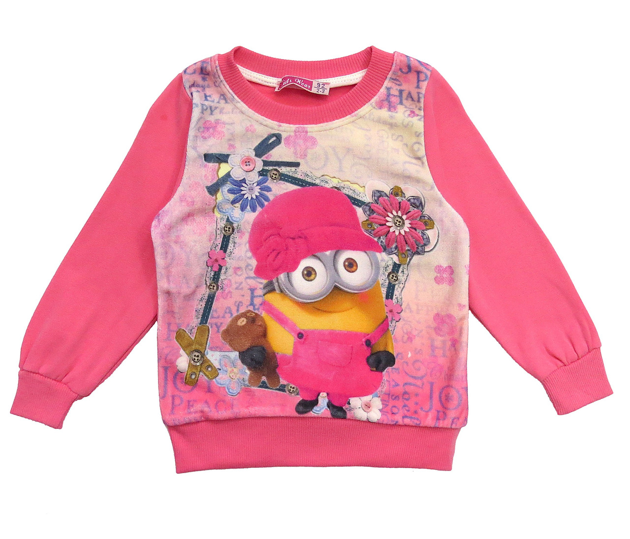 

Теплый свитшот Minions Kids Wear для девочки 110 см Розовый 11844