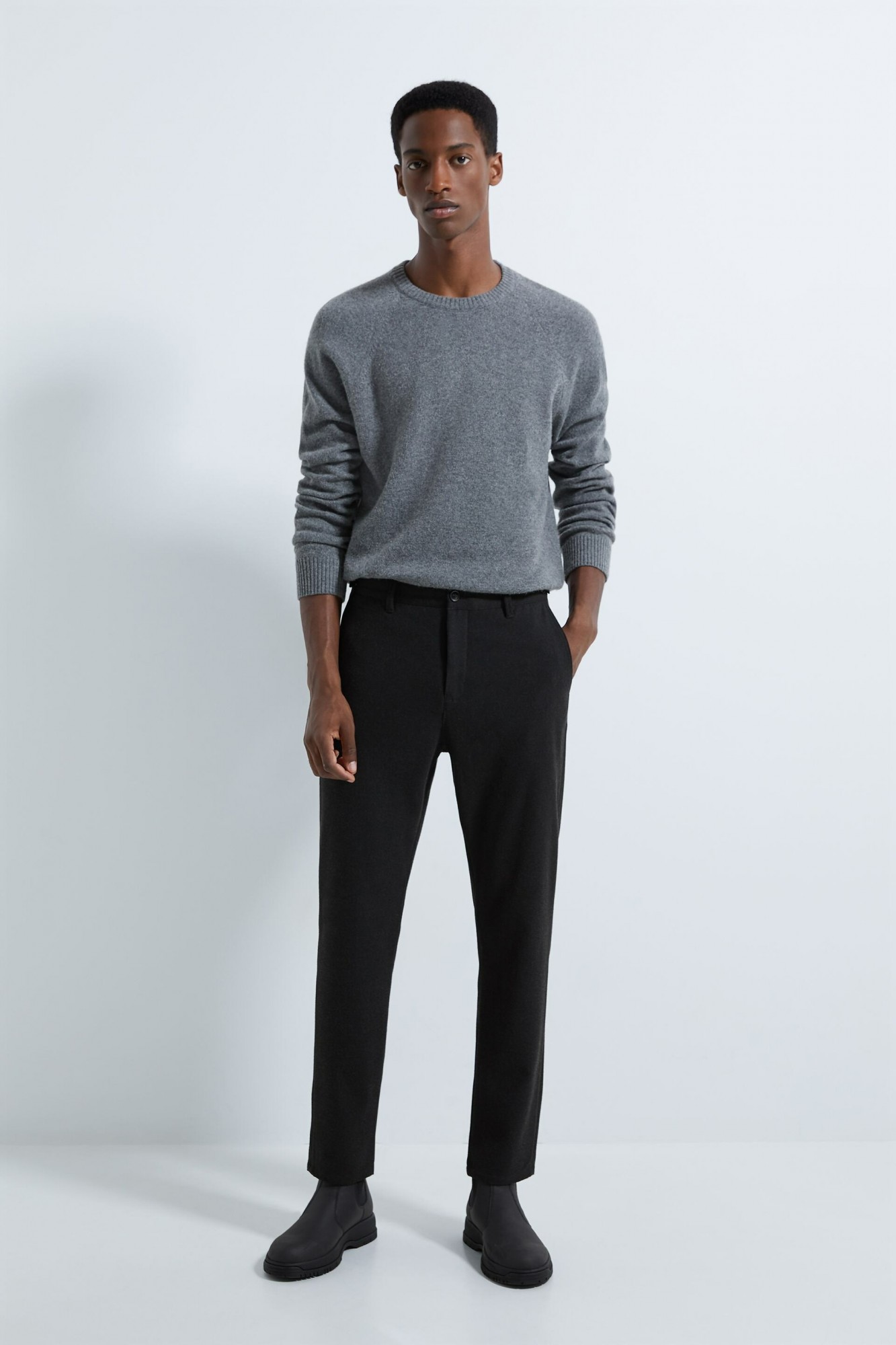 

Брюки Zara черные классические зауженные демисезонные 42 (8574 385 807)