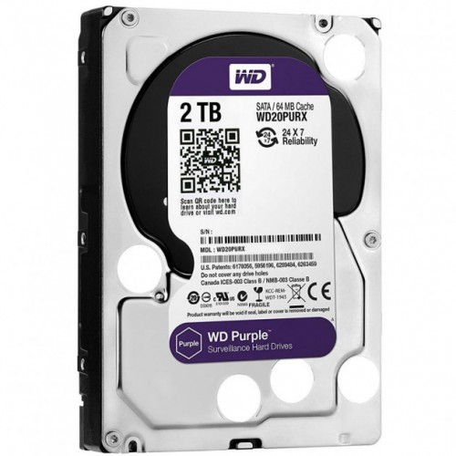 

Жесткий диск Western Digital Purple 2TB 64MB 5400rpm WD20PURZ 3.5 SATA III