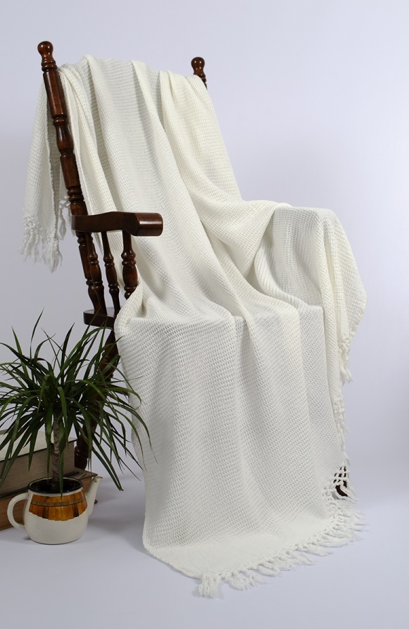 

Плед-накидка Buldans Bohem Off white 130x180 (svt-2000022239318)