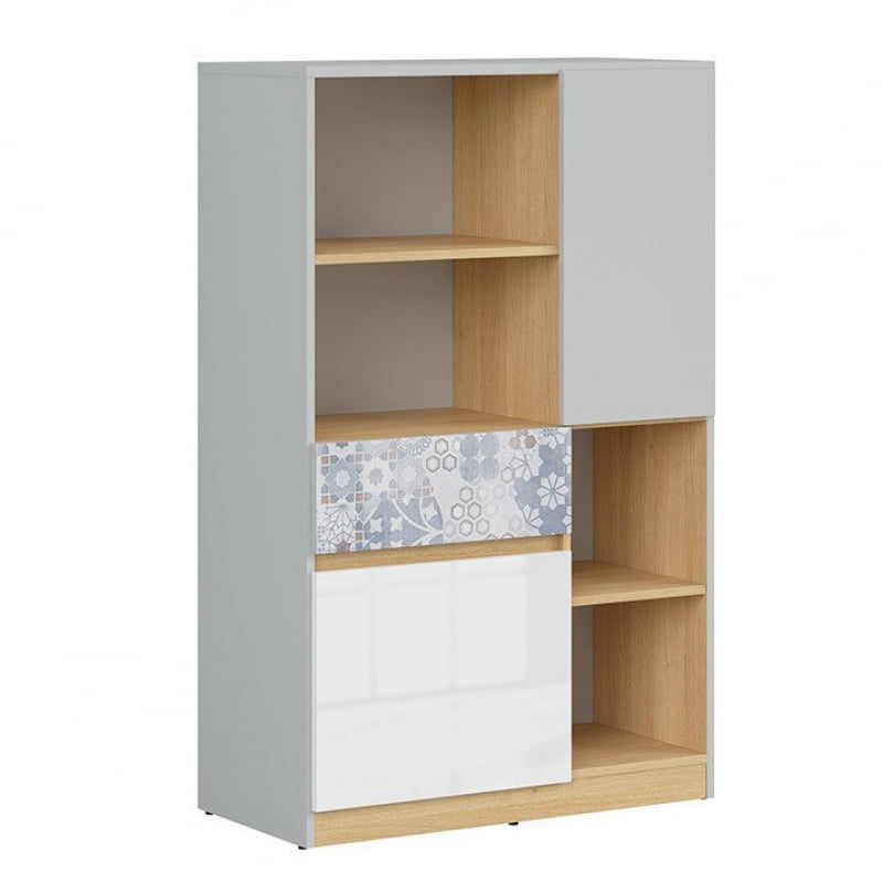 

Комод Nandu Black Red White 79.5х126x39 (S441-KOM2D1S) 065407