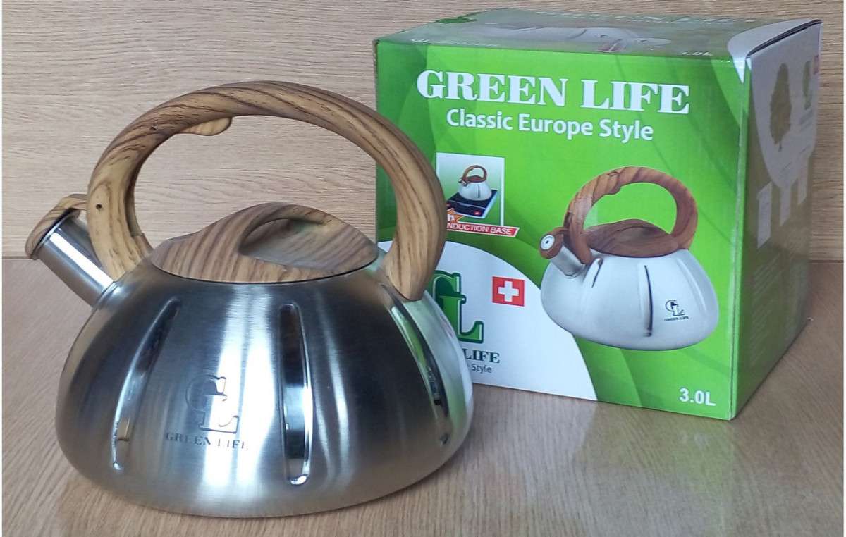 

Чайник металический Green Life GL-5203 BR