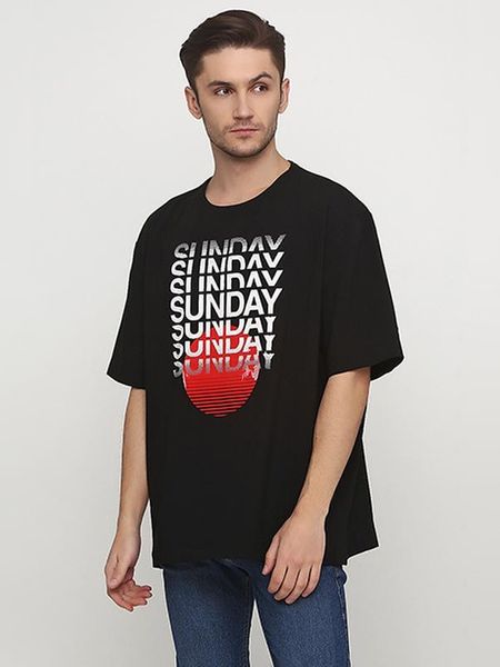 

Футболка мужская H&M 2XL Черная (1200-936)