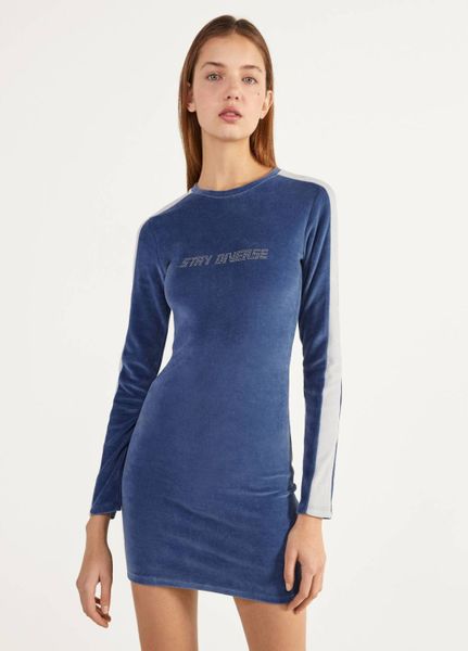 

Платье Bershka S Синее (1201-515)